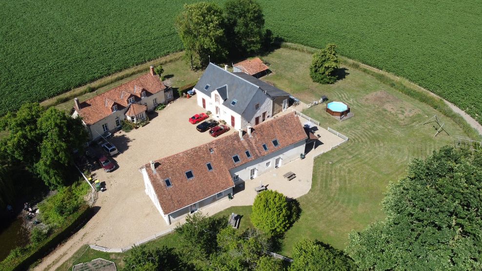 Aerial view of Les Aulnaies